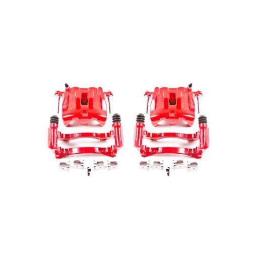 Picture of Power Stop 99 - 04 Jeep Grand Cherokee Front Red Calipers wBrackets - Pair