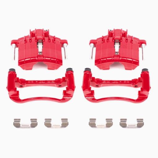 Picture of Power Stop 04 - 05 Chevrolet Classic Front Red Calipers wBrackets - Pair