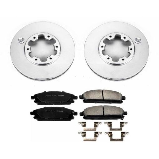Picture of Power Stop 96 - 98 Nissan Pathfinder Front Z17 Evolution Geomet Coated Brake Kit