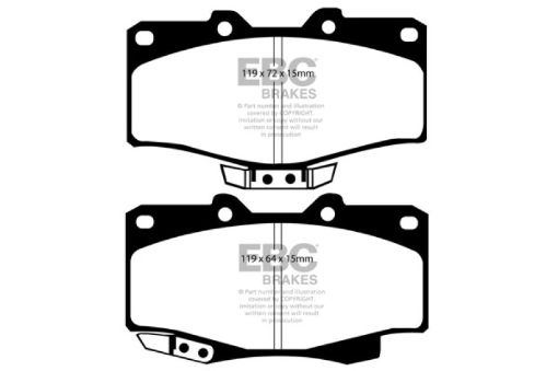 Picture of EBC 90 - 91 Toyota 4 Runner 2.4 Extra Duty Front Brake Pads