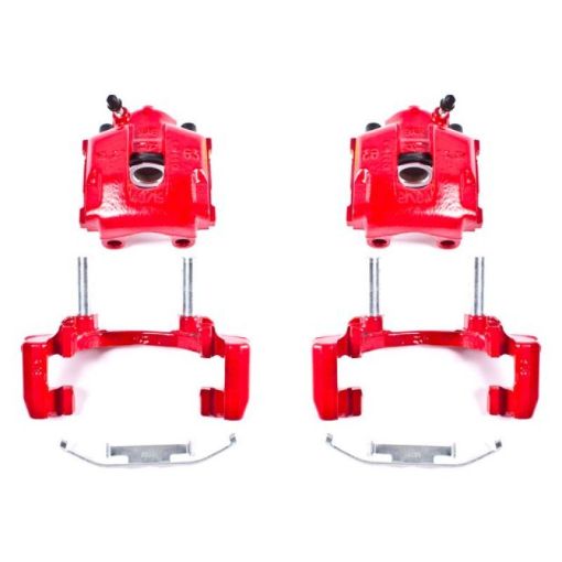 Picture of Power Stop 2000 BMW 323Ci Rear Red Calipers wBrackets - Pair