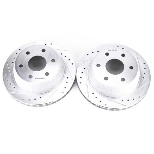 Picture of Power Stop 02 - 06 Cadillac Escalade Rear Evolution Drilled Slotted Rotors - Pair