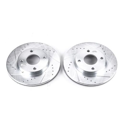 Picture of Power Stop 00 - 04 Ford Focus Front Evolution Drilled Slotted Rotors - Pair