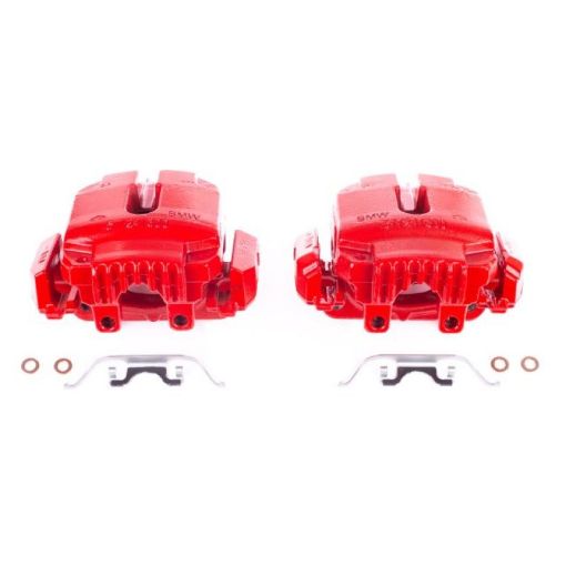Picture of Power Stop 2006 BMW 325i Front Red Calipers wBrackets - Pair