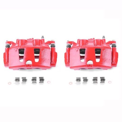 Picture of Power Stop 2017 Chrysler Pacifica Front Red Calipers wBrackets - Pair