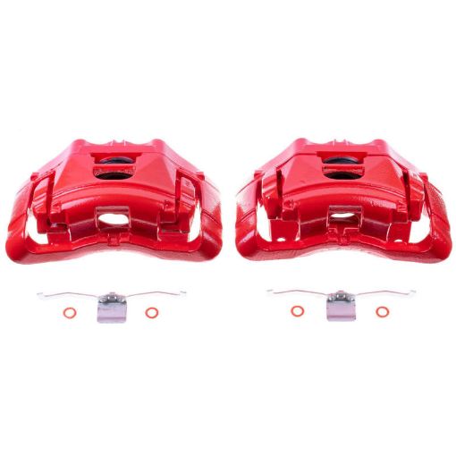 Picture of Power Stop 05 - 09 Audi A4 Front Red Calipers wBrackets - Pair