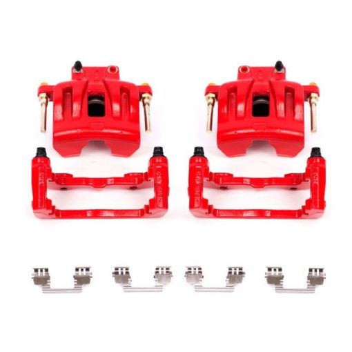 Picture of Power Stop 05 - 11 Chrysler 300 Front Red Calipers wBrackets - Pair