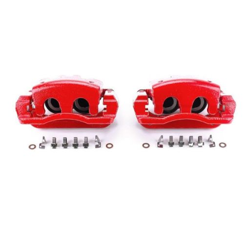 Picture of Power Stop 05 - 07 Ford F - 250 Super Duty Rear Red Calipers wBrackets - Pair