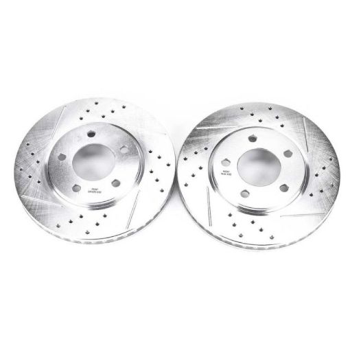 Picture of Power Stop 01 - 07 Chrysler Town Country Front Evolution Drilled Slotted Rotors - Pair