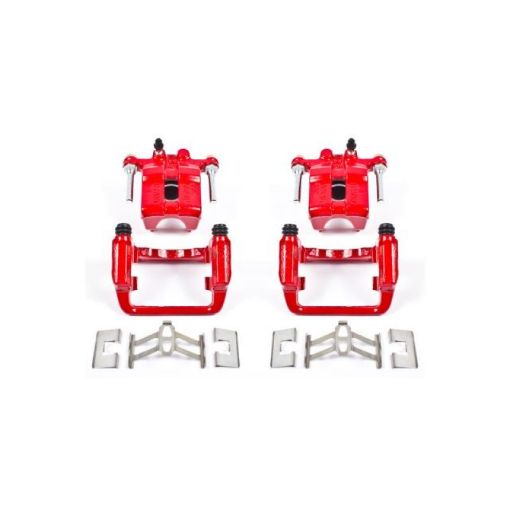 Picture of Power Stop 99 - 04 Acura RL Rear Red Calipers wBrackets - Pair