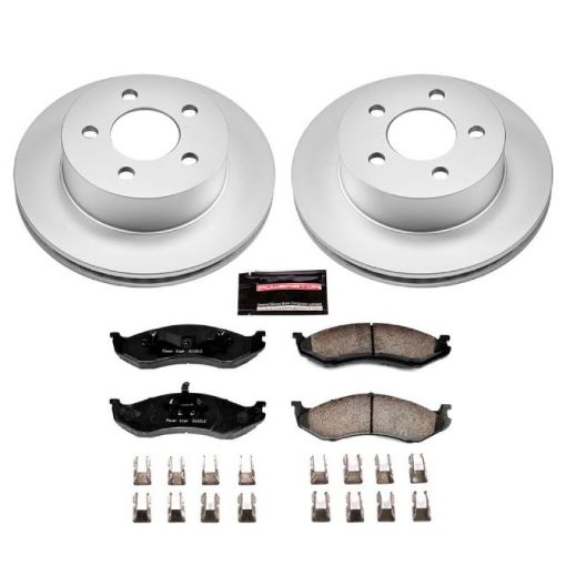 Picture of Power Stop 99 - 01 Jeep Cherokee Front Z17 Evolution Geomet Coated Brake Kit