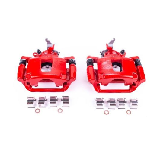 Picture of Power Stop 12 - 18 Dodge Journey Rear Red Calipers wBrackets - Pair