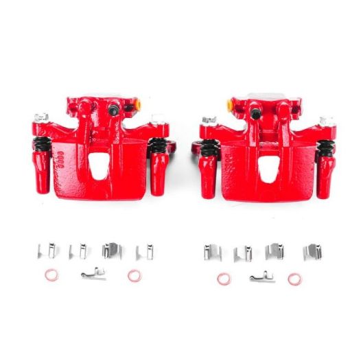 Picture of Power Stop 04 - 08 Mitsubishi Endeavor Rear Red Calipers wBrackets - Pair