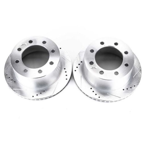 Picture of Power Stop 00 - 02 Dodge Ram 2500 Rear Evolution Drilled Slotted Rotors - Pair