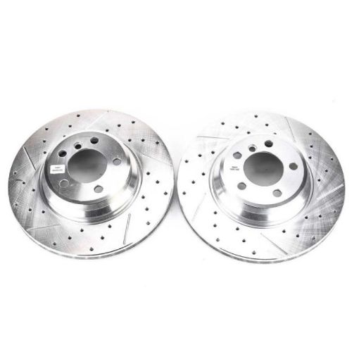 Picture of Power Stop 02 - 05 BMW 745i Front Evolution Drilled Slotted Rotors - Pair