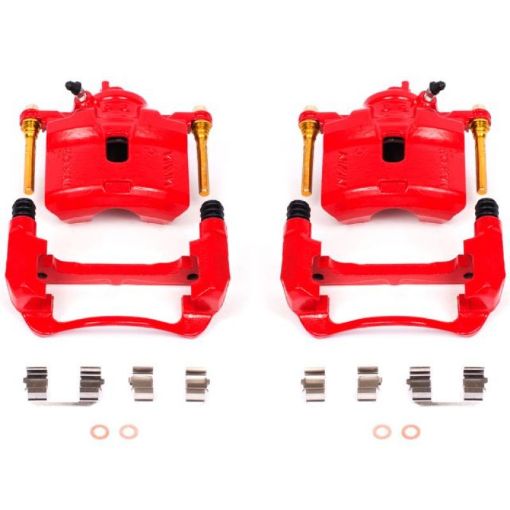 Picture of Power Stop 92 - 96 Honda Prelude Front Red Calipers wBrackets - Pair