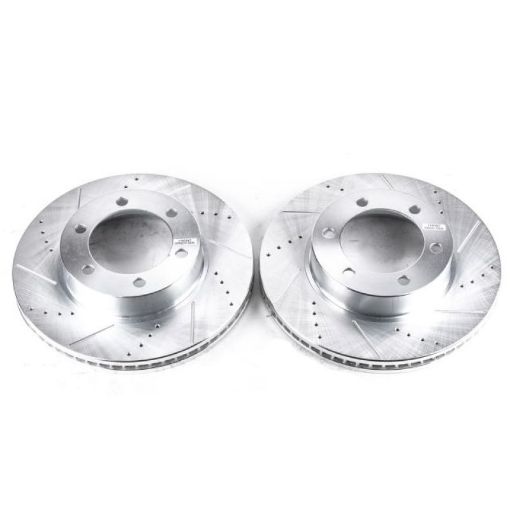 Picture of Power Stop 01 - 07 Toyota Sequoia Front Evolution Drilled Slotted Rotors - Pair