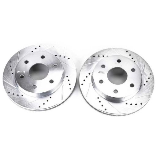 Picture of Power Stop 02 - 06 Cadillac Escalade Front Evolution Drilled Slotted Rotors - Pair