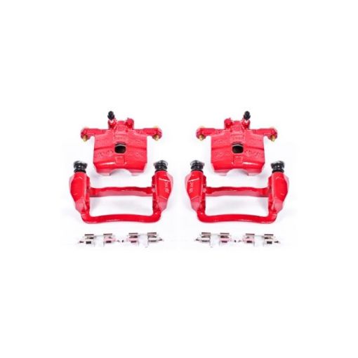 Picture of Power Stop 05 - 06 Saab 9 - 2X Rear Red Calipers wBrackets - Pair