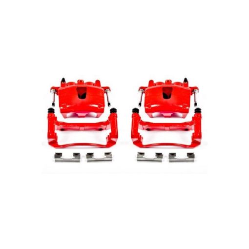 Picture of Power Stop 06 - 10 Jeep Commander Front Red Calipers wBrackets - Pair