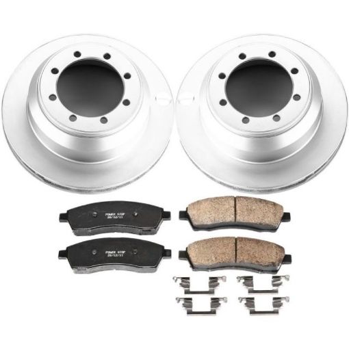 Picture of Power Stop 99 - 04 Ford F - 350 Super Duty Rear Z17 Evolution Geomet Coated Brake Kit