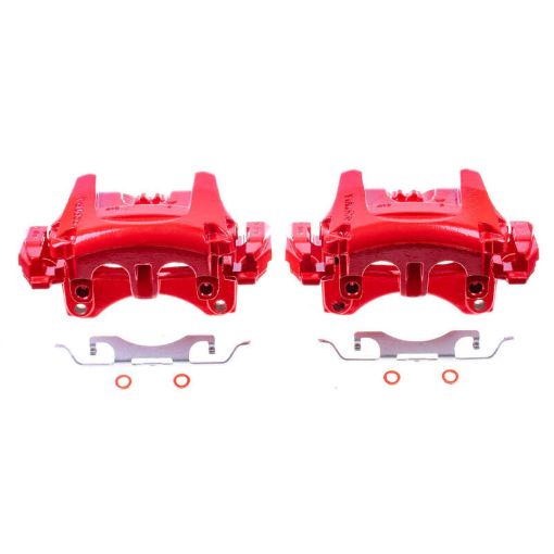 Picture of Power Stop 15 - 18 Ford Edge Front Red Calipers wBrackets - Pair