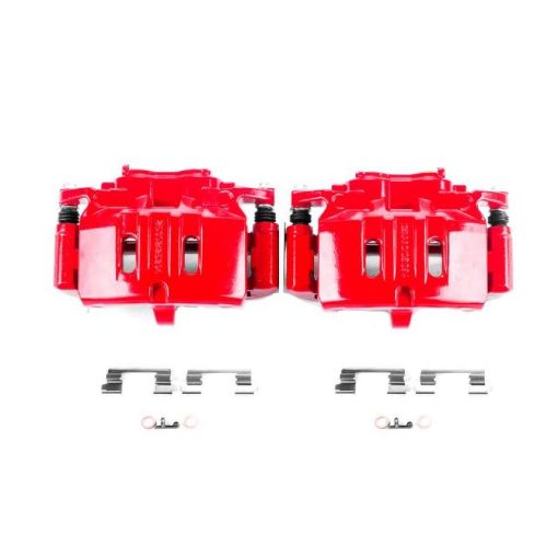 Picture of Power Stop 15 - 17 Ford Mustang Front Red Calipers wBrackets - Pair