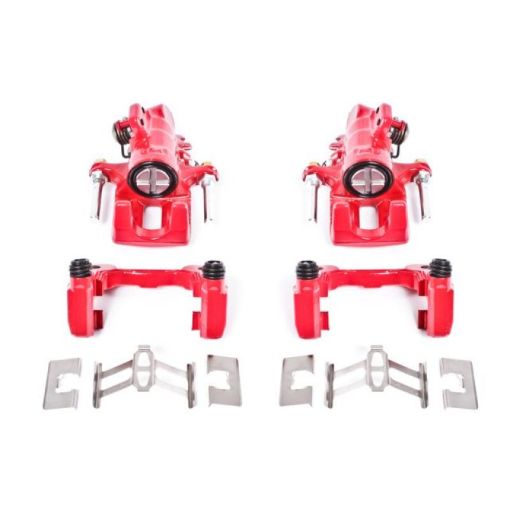 Picture of Power Stop 01 - 05 Acura EL Rear Red Calipers wBrackets - Pair