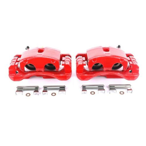 Picture of Power Stop 02 - 06 Cadillac Escalade Front or Rear Red Calipers wBrackets - Pair
