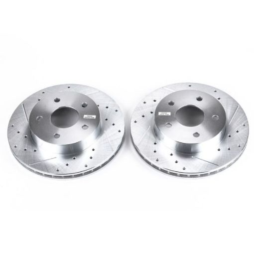 Picture of Power Stop 99 - 04 Jeep Grand Cherokee Front Evolution Drilled Slotted Rotors - Pair