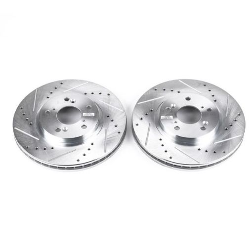 Picture of Power Stop 01 - 03 Acura CL Front Evolution Drilled Slotted Rotors - Pair