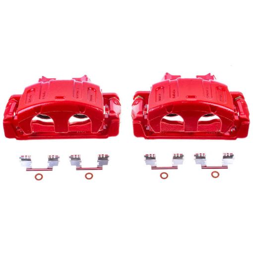Picture of Power Stop 08 - 09 Ford Taurus Front Red Calipers wBrackets - Pair