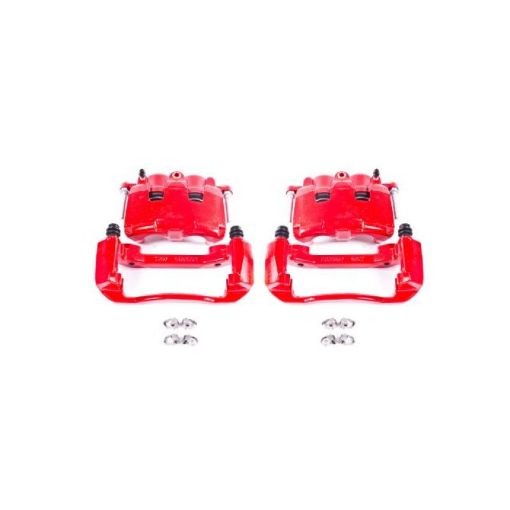 Picture of Power Stop 05 - 08 Dodge Dakota Front Red Calipers wBrackets - Pair