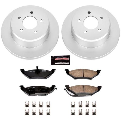 Picture of Power Stop 97 - 99 Chrysler Town Country Rear Z17 Evolution Geomet Coated Brake Kit