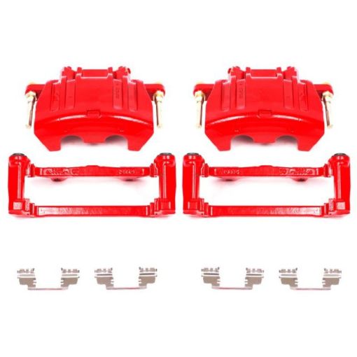 Picture of Power Stop 05 - 11 Chrysler 300 Front Red Calipers wBrackets - Pair