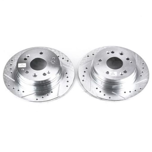 Picture of Power Stop 01 - 03 Acura CL Rear Evolution Drilled Slotted Rotors - Pair