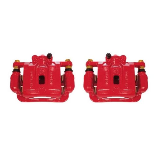 Picture of Power Stop 10 - 16 Hyundai Genesis Coupe Rear Red Calipers wBrackets - Pair