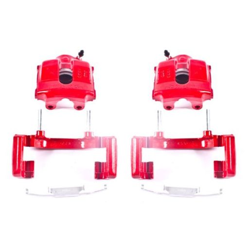 Picture of Power Stop 01 - 05 BMW 320i Front Red Calipers wBrackets - Pair