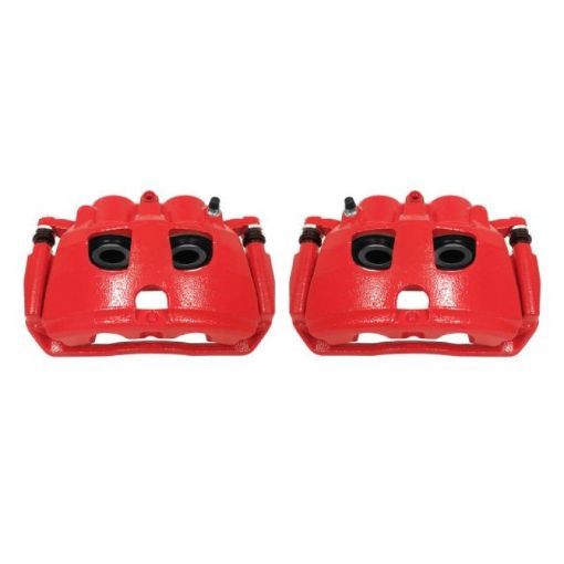 Picture of Power Stop 09 - 10 Dodge Ram 2500 Rear Red Calipers wBrackets - Pair
