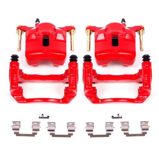 Picture of Power Stop 03 - 08 Pontiac Vibe Front Red Calipers wBrackets - Pair