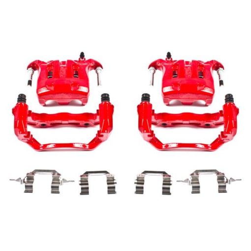 Picture of Power Stop 03 - 04 Infiniti M45 Front Red Calipers wBrackets - Pair