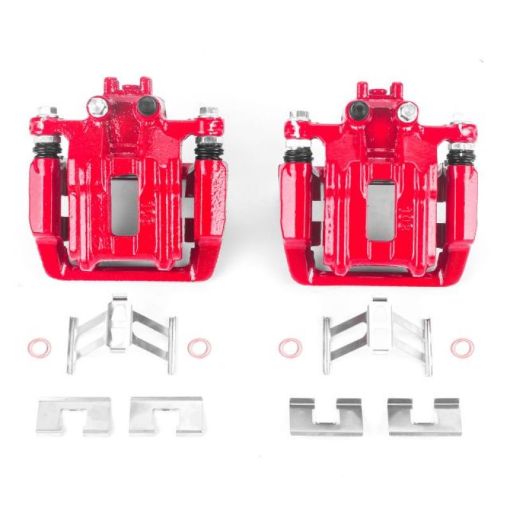 Picture of Power Stop 05 - 06 Honda CR - V Rear Red Calipers wBrackets - Pair