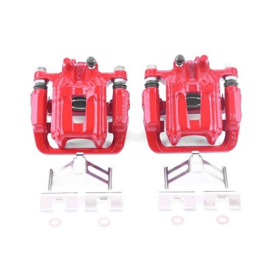 Picture of Power Stop 10 - 18 Acura RDX Rear Red Calipers wBrackets - Pair