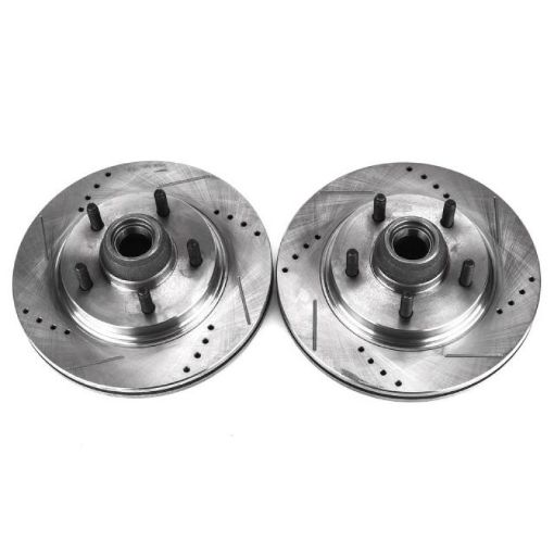 Picture of Power Stop 00 - 03 Ford F - 150 Front Evolution Drilled Slotted Rotors - Pair