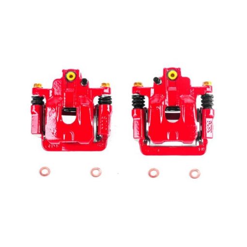 Picture of Power Stop 02 - 04 Honda Odyssey Rear Red Calipers wBrackets - Pair