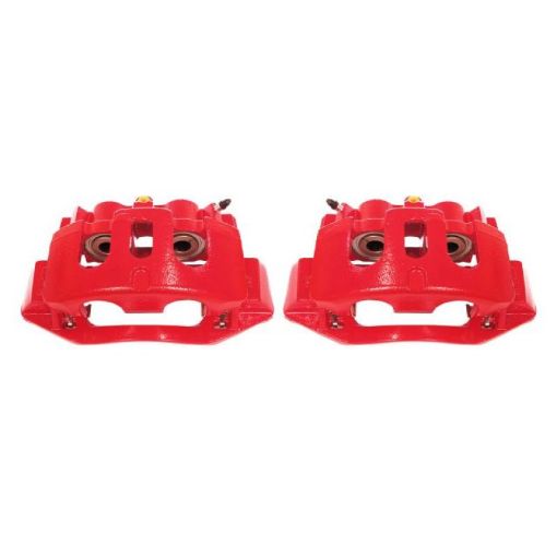 Picture of Power Stop 11 - 19 Chevrolet Silverado 2500 HD Rear Red Calipers wBrackets - Pair