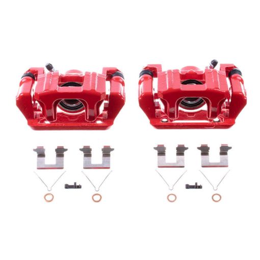 Picture of Power Stop 09 - 15 Honda Pilot Rear Red Calipers wBrackets - Pair