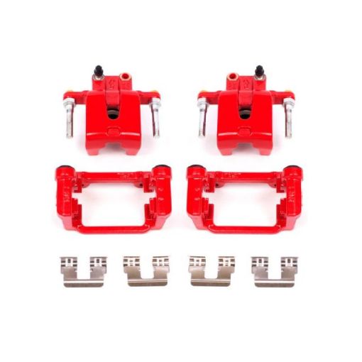 Picture of Power Stop 05 - 19 Chrysler 300 Rear Red Calipers wBrackets - Pair