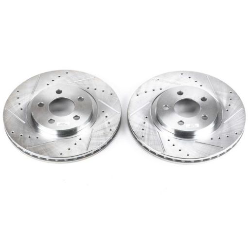 Picture of Power Stop 01 - 10 Chrysler PT Cruiser Front Evolution Drilled Slotted Rotors - Pair