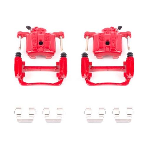 Picture of Power Stop 91 - 94 Dodge Stealth Rear Red Calipers wBrackets - Pair